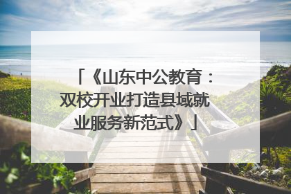 《山东中公教育：双校开业打造县域就业服务新范式》