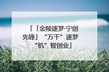 「金陵逐梦·宁创先锋」“万千”逐梦 “机”智创业