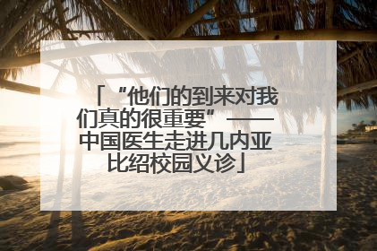 “他们的到来对我们真的很重要”——中国医生走进几内亚比绍校园义诊