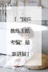 “国乒教练王皓考编”最新进展