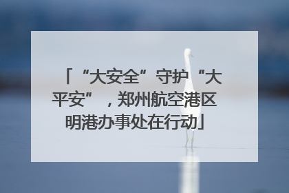“大安全”守护“大平安”，郑州航空港区明港办事处在行动