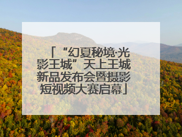“幻夏秘境·光影王城”天上王城新品发布会暨摄影短视频大赛启幕