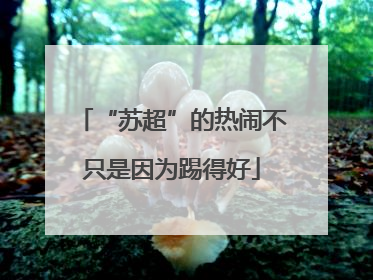 “苏超”的热闹不只是因为踢得好