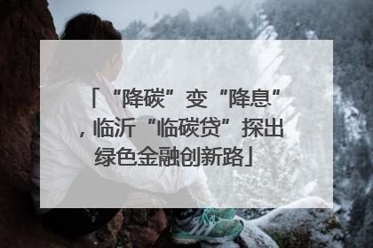 “降碳”变“降息”，临沂“临碳贷”探出绿色金融创新路
