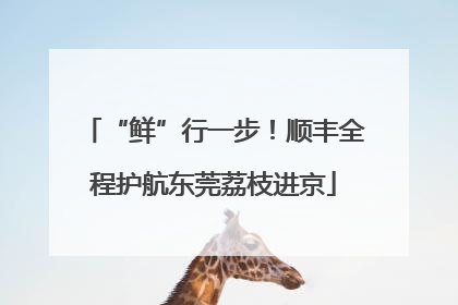 “鲜”行一步！顺丰全程护航东莞荔枝进京