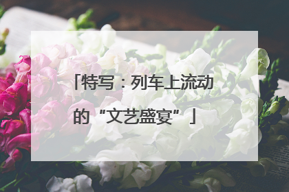 特写：列车上流动的“文艺盛宴”