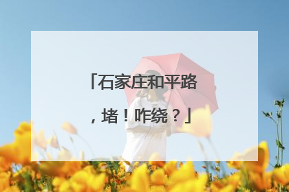 石家庄和平路，堵！咋绕？