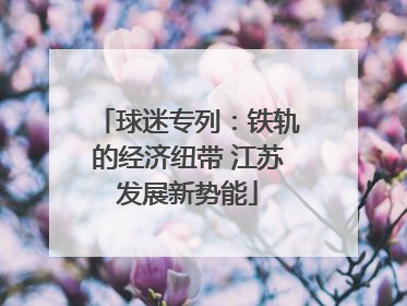 球迷专列：铁轨的经济纽带 江苏发展新势能