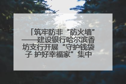 筑牢防非“防火墙”——建设银行哈尔滨香坊支行开展“守护钱袋子 护好幸福家”集中宣传日活动