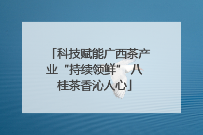 科技赋能广西茶产业“持续领鲜” 八桂茶香沁人心