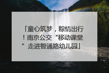 童心筑梦，粽情出行！南京公交“移动课堂”走进智通路幼儿园
