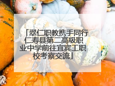 翠仁职教携手同行 仁寿县第二高级职业中学前往宜宾工职校考察交流