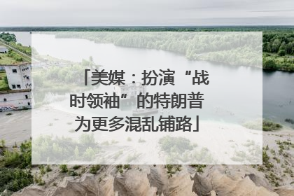 美媒：扮演“战时领袖”的特朗普为更多混乱铺路