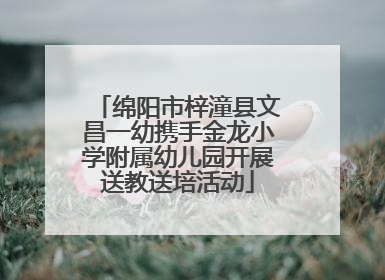 绵阳市梓潼县文昌一幼携手金龙小学附属幼儿园开展送教送培活动