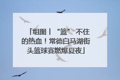 组图丨“篮” 不住的热血！常德白马湖街头篮球赛燃爆夏夜