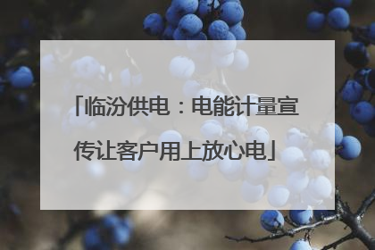 临汾供电：电能计量宣传让客户用上放心电