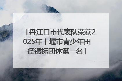 丹江口市代表队荣获2025年十堰市青少年田径锦标团体第一名
