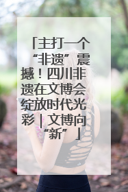主打一个“非遗”震撼！四川非遗在文博会绽放时代光彩｜文博向“新”