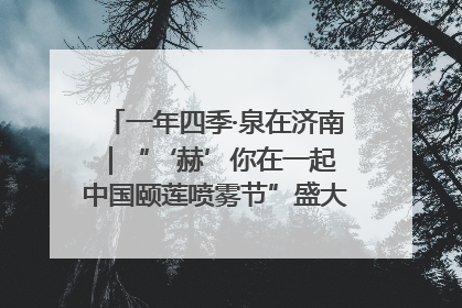 一年四季·泉在济南｜“‘赫’你在一起 中国颐莲喷雾节”盛大开启 共赴水润之约