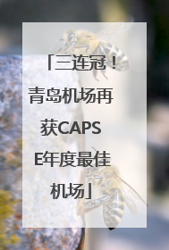 三连冠！青岛机场再获CAPSE年度最佳机场