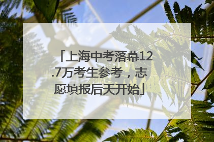 上海中考落幕12.7万考生参考，志愿填报后天开始
