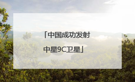 中国成功发射中星9C卫星