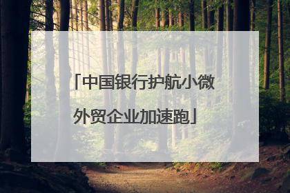 中国银行护航小微外贸企业加速跑