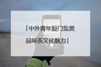 中外青年厦门集美品味茶文化魅力