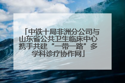 中铁十局非洲分公司与山东省公共卫生临床中心携手共建“一带一路”多学科诊疗协作网
