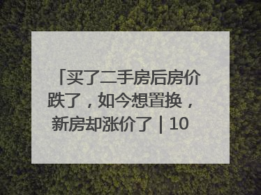 买了二手房后房价跌了，如今想置换，新房却涨价了｜100个买房故事