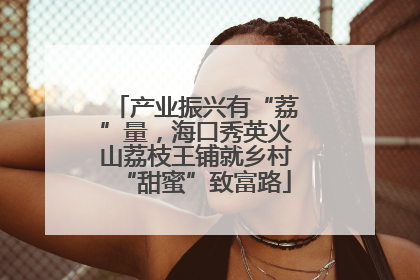 产业振兴有“荔”量，海口秀英火山荔枝王铺就乡村“甜蜜”致富路