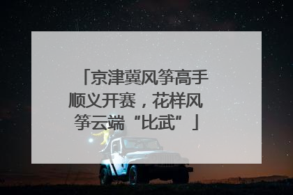 京津冀风筝高手顺义开赛，花样风筝云端“比武”