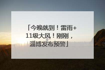 今晚就到！雷雨+11级大风！刚刚，淄博发布预警