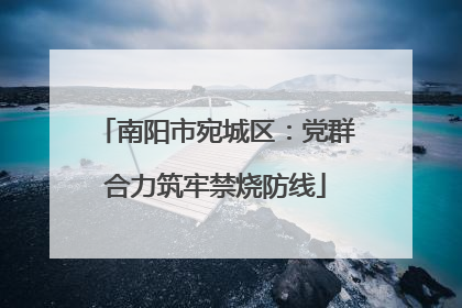 南阳市宛城区：党群合力筑牢禁烧防线
