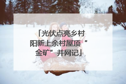 光伏点亮乡村 阳新上余村屋顶“金矿”并网记