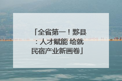 全省第一！黟县：人才赋能 绘就民宿产业新画卷