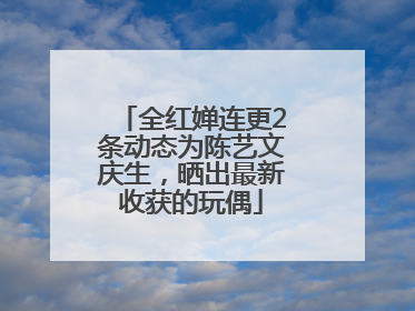 全红婵连更2条动态为陈艺文庆生，晒出最新收获的玩偶