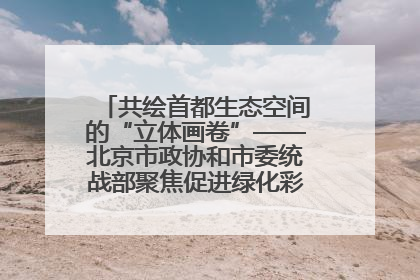 共绘首都生态空间的“立体画卷”——北京市政协和市委统战部聚焦促进绿化彩化美化生态空间建设联合协商议政