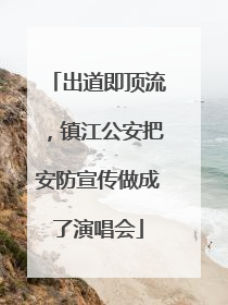 出道即顶流，镇江公安把安防宣传做成了演唱会