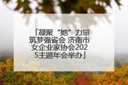凝聚“她”力量 筑梦强省会 济南市女企业家协会2025主题年会举办