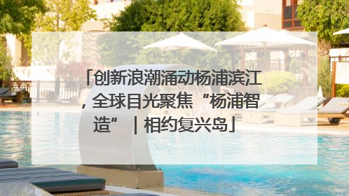 创新浪潮涌动杨浦滨江，全球目光聚焦“杨浦智造”｜相约复兴岛