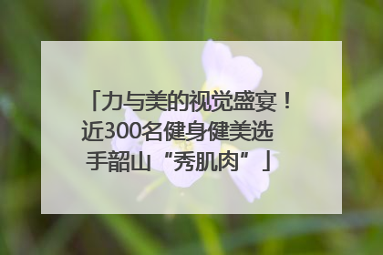 力与美的视觉盛宴！近300名健身健美选手韶山“秀肌肉”