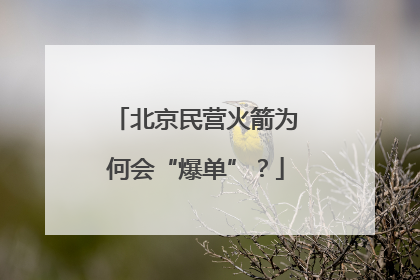 北京民营火箭为何会“爆单”？
