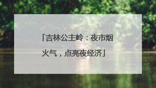 吉林公主岭：夜市烟火气，点亮夜经济