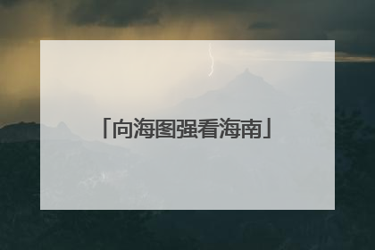 向海图强看海南