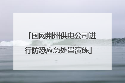 国网荆州供电公司进行防恐应急处置演练