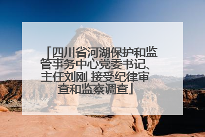 四川省河湖保护和监管事务中心党委书记、主任刘刚 接受纪律审查和监察调查