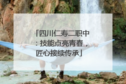 四川仁寿二职中：技能点亮青春，匠心接续传承