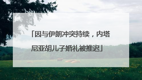因与伊朗冲突持续，内塔尼亚胡儿子婚礼被推迟