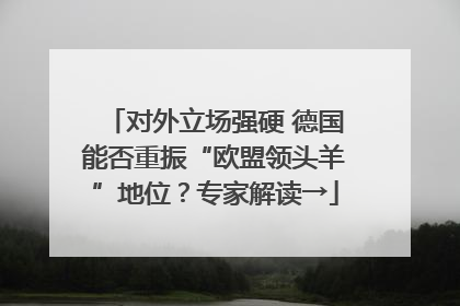 对外立场强硬 德国能否重振“欧盟领头羊”地位？专家解读→